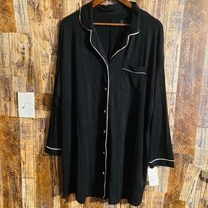 NWT Stars Above long sleeve boyfriend shirt night  dress for summer size XL o